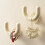 (slippers rack BEIGE 2PCS) Bathroom wall mounted suction cup slipper holder 1