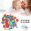 210Pcs Wooden Pattern Blocks Set Geometric Shape 7