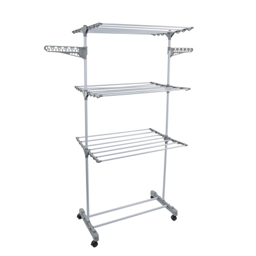 JVL 3 Tier Drying Rack, White