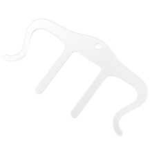 Supporto clip per spartiti a forma di M, in plastica trasparente