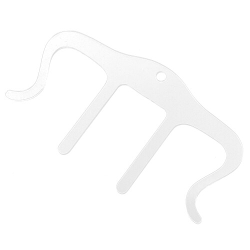 Supporto clip per spartiti a forma di M, in plastica trasparente