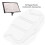 Supporto clip per spartiti a forma di M, in plastica trasparente 5