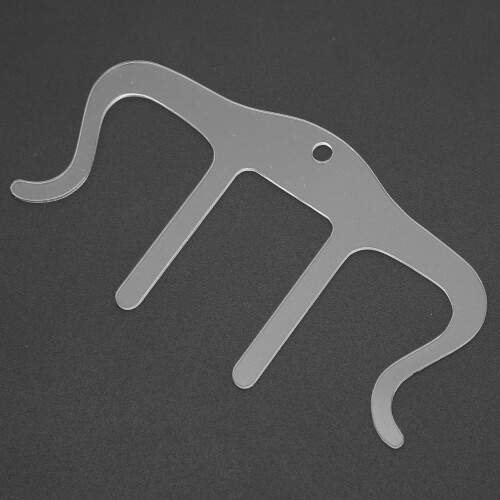 Supporto clip per spartiti a forma di M, in plastica trasparente 2