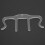 Supporto clip per spartiti a forma di M, in plastica trasparente 12