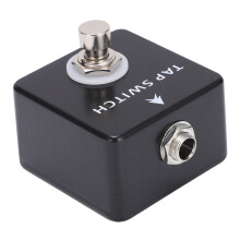 Pédale d'effet métallique pour guitare - Tap Tempo - Noir, 1/4 po