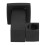Supporto per soffione in rame da 450 g - Nero opaco 16