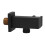 Supporto per soffione in rame da 450 g - Nero opaco 11