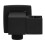 Supporto per soffione in rame da 450 g - Nero opaco 15