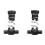 Set da 2 dadi a molla antigioco in POM T8 8 mm nero 13