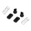 Set da 2 dadi a molla antigioco in POM T8 8 mm nero 8