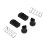 Set da 2 dadi a molla antigioco in POM T8 8 mm nero 10