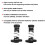 Set da 2 dadi a molla antigioco in POM T8 8 mm nero 12