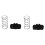 Set da 2 dadi a molla antigioco in POM T8 8 mm nero 7