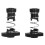 Set da 2 dadi a molla antigioco in POM T8 8 mm nero 16