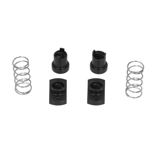 Set da 2 dadi a molla antigioco in POM T8 8 mm nero 1