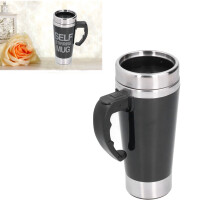 Mug auto-remuant en acier inoxydable 500 ml noir