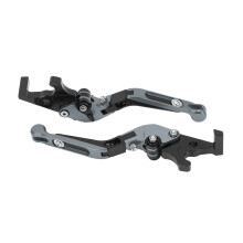Leviers de frein et d'embrayage extensibles XMAX 250/300/400 Gris