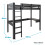Noa and Nani Gaming Station High Sleeper Kids Solid Wood Bed in Black Storm 7
