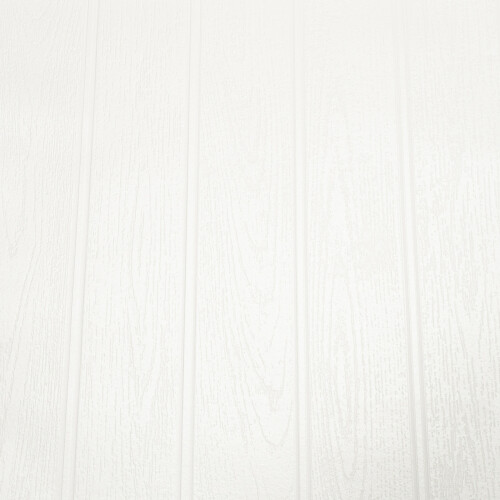 White Beaded Wood Wallpaper Paintable Panel Effect 1