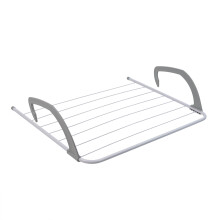 JVL Door Radiator Clothes Drying Airer-6M, White, Iron, 6M