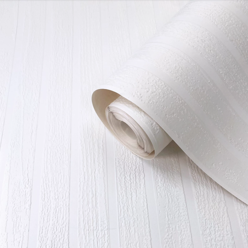 Belgravia Panel Effect Wallpaper Paintable Textured Thick Free Match White