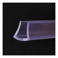 U-Shape Rubber Seal for Office Desk Edge Protection, Transparent, 24mm x 23mm, 5m Length, 39mm x 15mm, 10m Option Available