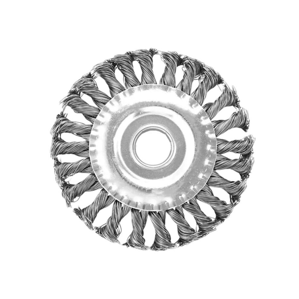 Wire Brush For Removing Rust, Twisted Knot Steel Wire Wheel Brush For Angle Grinder, 100 Mm Cleaning Accessory 6276012571966