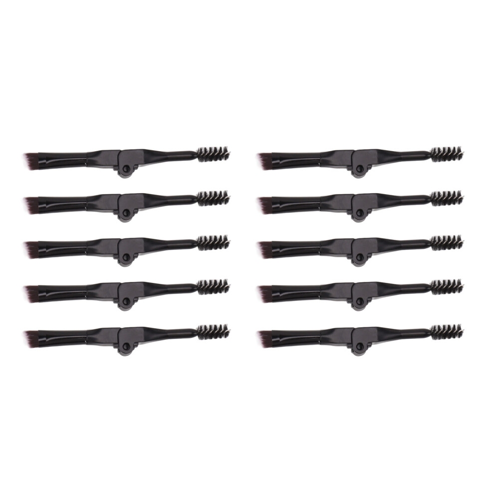 10pcs Foldable Eyebrow Brush Double Ended Eyebrow