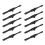 10pcs Foldable Eyebrow Brush Double Ended Eyebrow 10