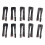 10pcs Foldable Eyebrow Brush Double Ended Eyebrow 6