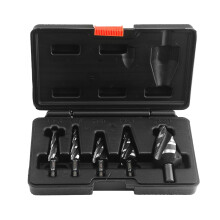 Stiefmaschinenbohrer Set - High-Speed Steel Spiral Drill Bits for Aluminum, Stainless Steel, Wood, and PP, Black Finish