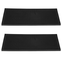 2X Gummi Service Bar Heavy-Duty Rubber Drop Mats Cocktail Bartender Cup Set Waterproof Kitchen Table Mats