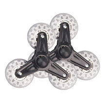 Shopping Cart Replacement Parts for Stair Climber Laundry Carts, Triangle Clamp Bearings, 2pcs Luggage Suitcase Wheels