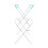 JVL 2 Tier Clothes Drying Airer, White, Cast Iron 2
