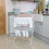 JVL 2 Tier Clothes Drying Airer, White, Cast Iron 7