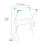 JVL 2 Tier Clothes Drying Airer, White, Cast Iron 19