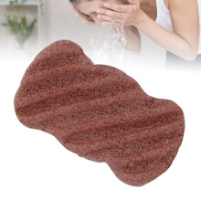Pflanzenfaser-Gesichts-schwamm Waschbar Wiederverwendbar Tragbarer Gesichtsreinigungsschwamm Peeling Badestäbchen Rot