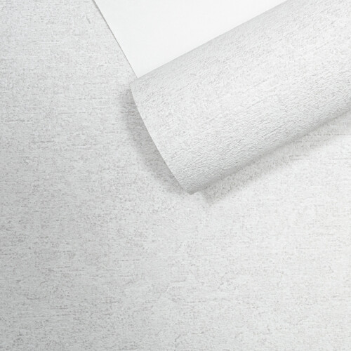 Grandeco Plain Pale Grey Wallpaper Textured Thick Free Match Paste Wall 2