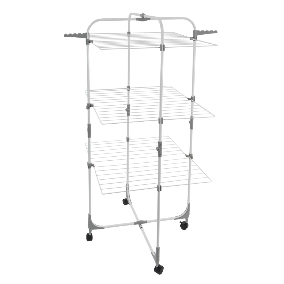 Jvl White Foldable 3 Tier Drying Rack,