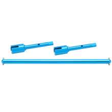 Ensemble d'arbres d'entraînement en aluminium bleu TT02, 140 mm, 53  10 mm