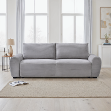 Freya 3 Seater Pull Out Jumbo Cord Sofa Bed