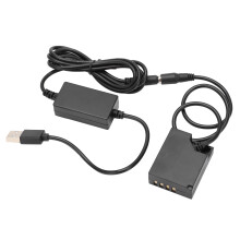 Batterie factice NP-W126 DC USB 4.0x1.7mm 8V Noir