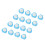 16pcs Toilet Brush Replace Heads Disposable Water 8