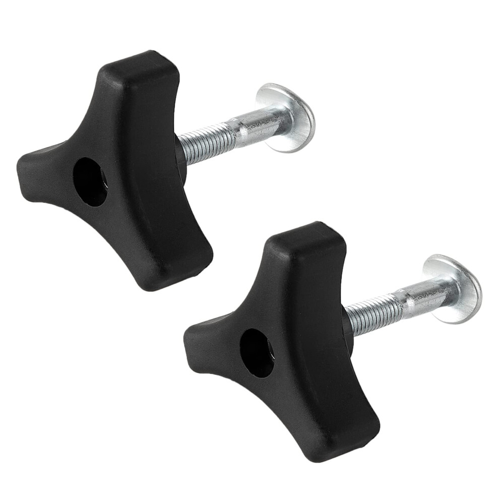 Lawnmower Handle Knobs Nut Bolt Set, Triangular Mounting Screws For Honda Lawnmowers & Universal Models, Black, Jgbs/2 6276012572468