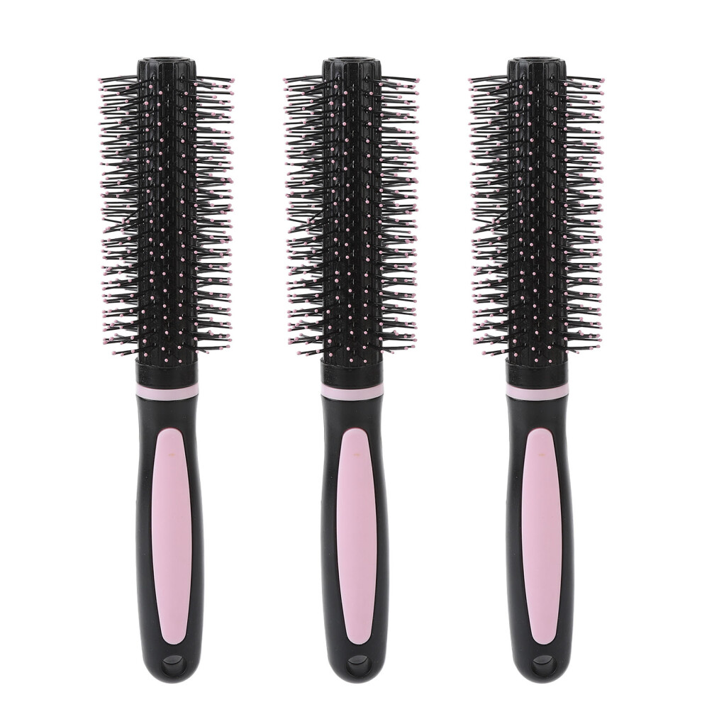 3pcs Round Hair Brush Slipless Curling Roll Comb
