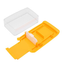 Boîte à beurre 2-en-1 20 11,5 5,5 cm Cuisine jaune