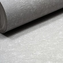 Plain Grey Wallpaper Textured Thick Free Match Paste The Wall