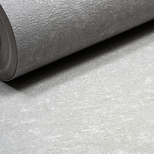 Grandeco Plain Grey Wallpaper Textured Thick Free Match Paste The Wall