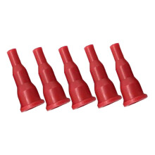 Pack of 5 Red Plastic Charging Valve Adapters for Gas Tank Lighters and Refrigerant Filling Systems