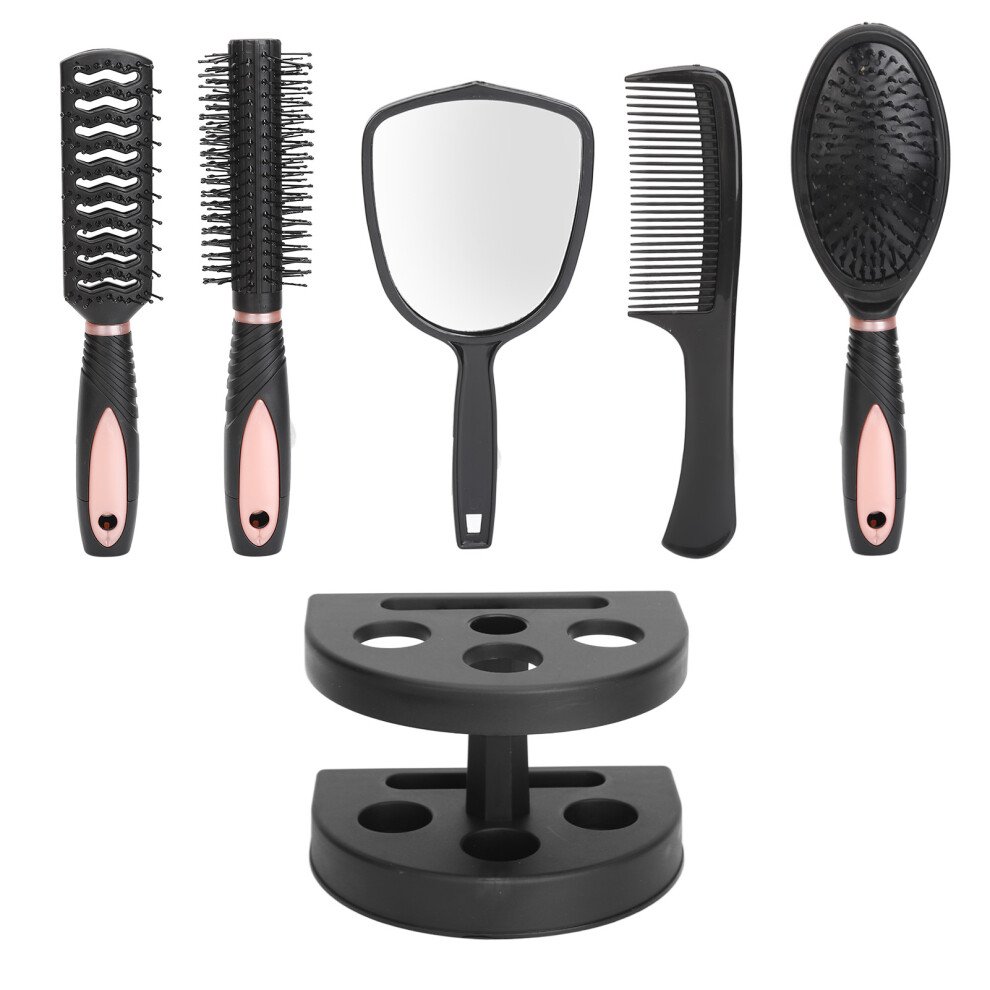 Unisex 5Pcs Hair Brush Set Paddle Hair Brush Detangle